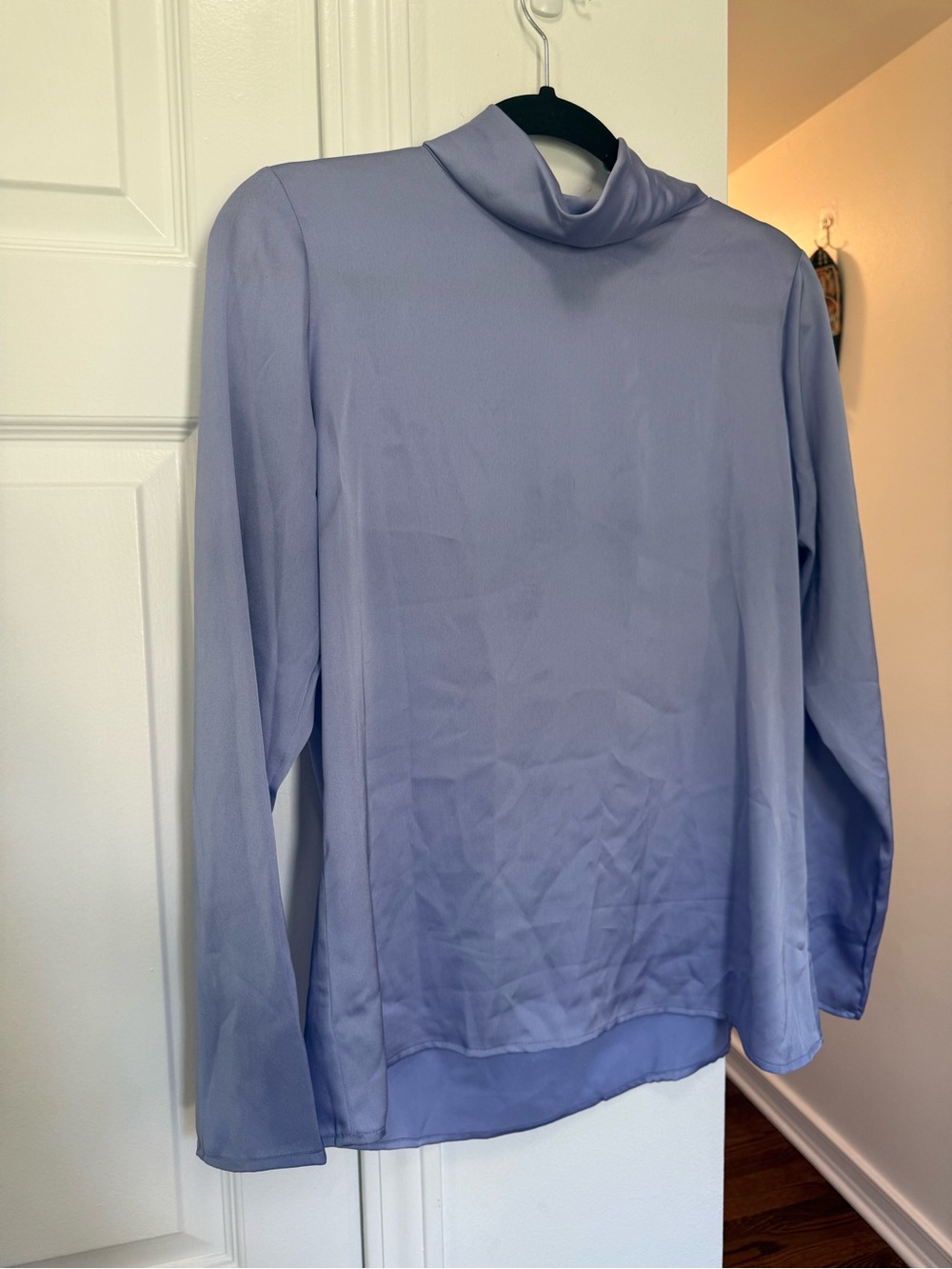 Banana Republic Lavender Mock Neck Blouse
